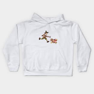 Pilgrim Hunting Turkey Kids Hoodie